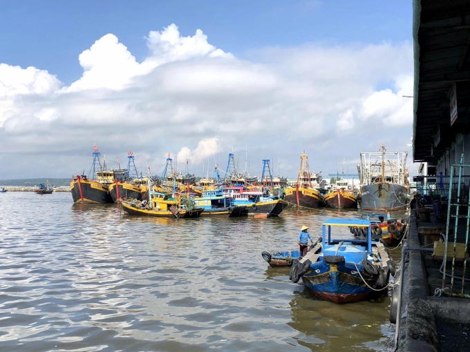 Binh Thuan requires all fishing vessels to complete the installation of VMEs by the third quarter of this year. Photo: KS.