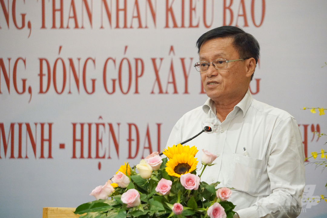 Ông Võ Thành Chất, Phó Chủ nhiệm Người Việt Nam ở nước ngoài TP.HCM. Ảnh: Nguyễn Thủy.