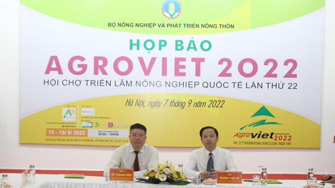 According to the Organizing Committee, AgroViet 2022 will take place from September 15 to September 18 at the Agricultural Trade Promotion Center located at 489 Hoang Quoc Viet, Cau Giay, Hanoi. Photo: Trung Quan.