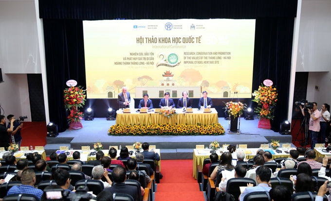 Hội thảo '20 năm nghiên cứu, bảo tồn và phát huy giá trị di sản Hoành Thành Thăng Long – Hà Nội' ngày 8/9.