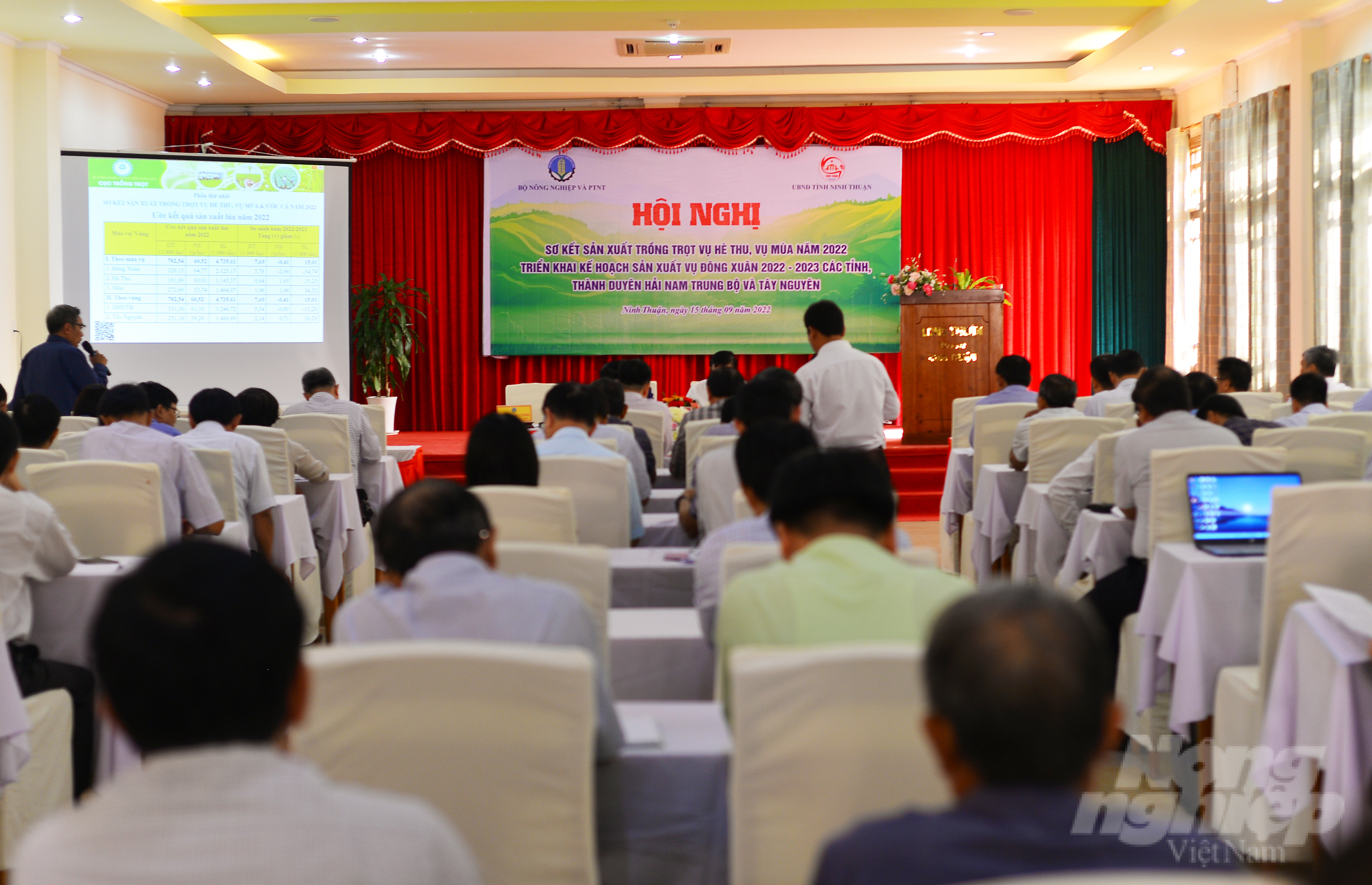 Hội nghị diễn ra tại tỉnh Ninh Thuận do Thứ trưởng Bộ NN-PTNT Lê Quốc Doanh chủ trì. Ảnh: M.H.