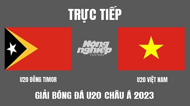 Trực tiếp bóng đá U20 Châu Á 2023 giữa Đông Timor vs Việt Nam hôm nay 16/9/2022