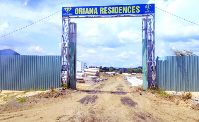 Dự án Oriana Residences nằm ở xã An Phú, TP. Tuy Hòa (Phú Yên). Ảnh: KS.