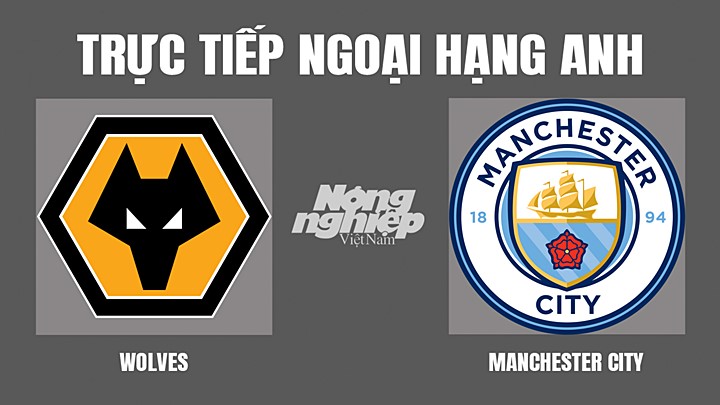 Trực tiếp bóng đá Ngoại hạng Anh giữa Wolves vs Man City hôm nay 17/9/2022