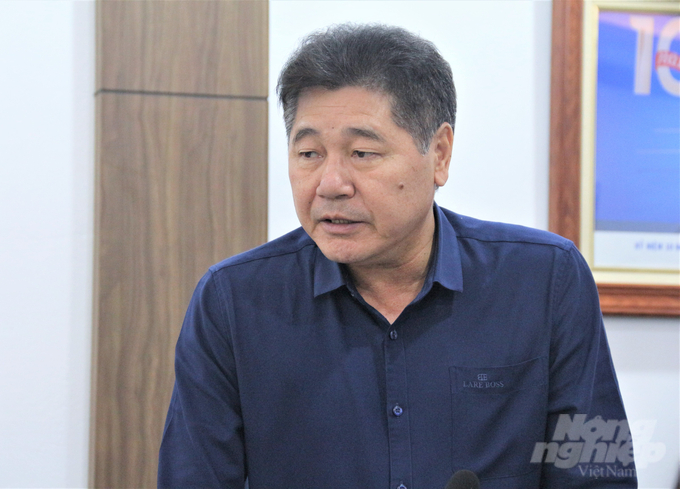 Mr. Le Quoc Thanh assessed that Super Truong Phat has established a brand and reputation with producers, especially in the application of HDPE plastic products in marine farming. Photo: Pham Hieu.
