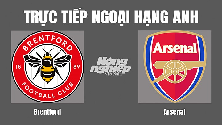 Trực tiếp bóng đá Ngoại hạng Anh giữa Brentford vs Arsenal hôm nay 18/9/2022