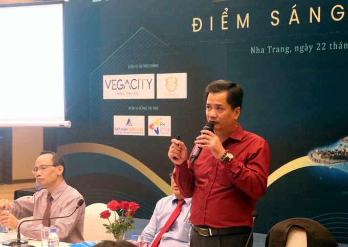 Ông Phan Văn Đính, Phó Chủ tịch Hiệp hội Bất động sản Việt Nam, cho rằng giá bất động sản du lịch ở Khánh Hòa không có cao. Ảnh: KS.