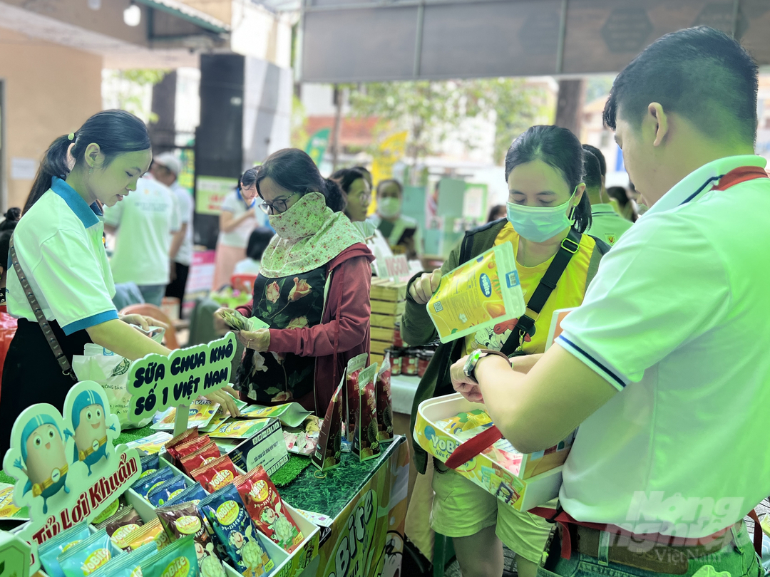 Dự án Sữa chua sấy đông khô Yobite của Nguyễn Trường Thịnh (TP.HCM). Ảnh: Nguyễn Thủy.