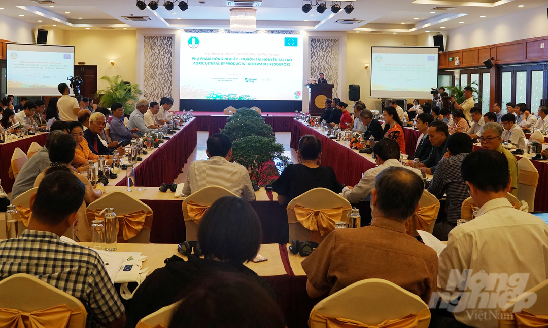 Hội thảo quốc tế 'Phụ phẩm nông nghiệp - Nguồn tài nguyên tái tạo' tại TP.HCM. Ảnh: Nguyễn Thủy.