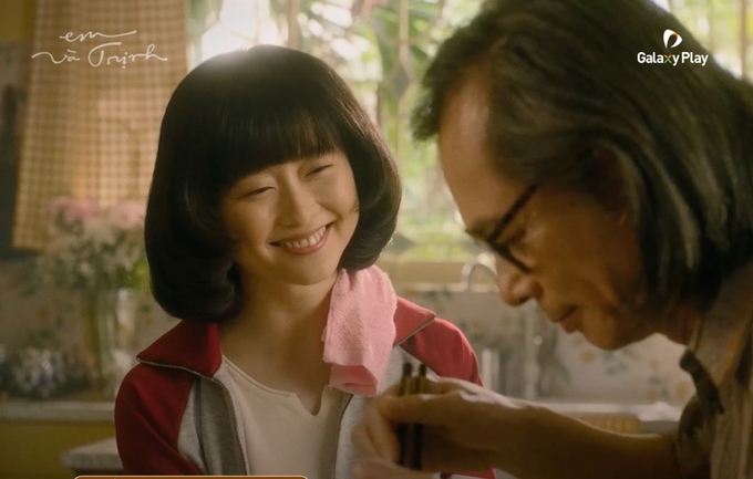 Nhân vật Michiko Yoshii trong bộ phim 'Em và Trịnh'.