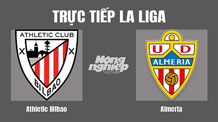 Trực tiếp bóng đá La Liga 2022/23 giữa Athletic Bilbao vs Almeria hôm nay 1/10/2022