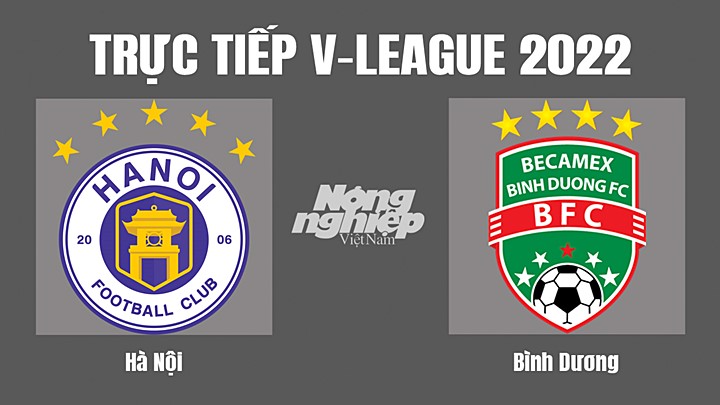 Trực tiếp bóng đá V-League (VĐQG Việt Nam) 2022 giữa Hà Nội vs Bình Dương hôm nay 1/10/2022