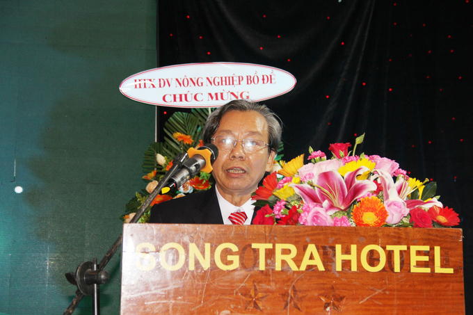 Ông Phạm Văn Thi, Chủ tịch HĐTV Cty TBT cho biết, dấu mốc 15 năm quan trọng của Cty trong chặng đường hình thành và phát triển. Ảnh: L.K.