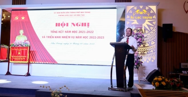 Ông Nguyễn Thanh Bình, Phó Giám đốc Agribank Khánh Hoà phát biểu tại hội nghị.