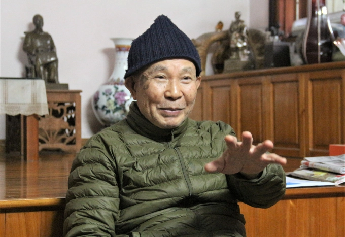 Ông Vũ Quốc Hùng trả lời phỏng vấn Báo Nông nghiệp Việt Nam hồi tháng 2/2022. Ảnh: Phạm Hiếu.