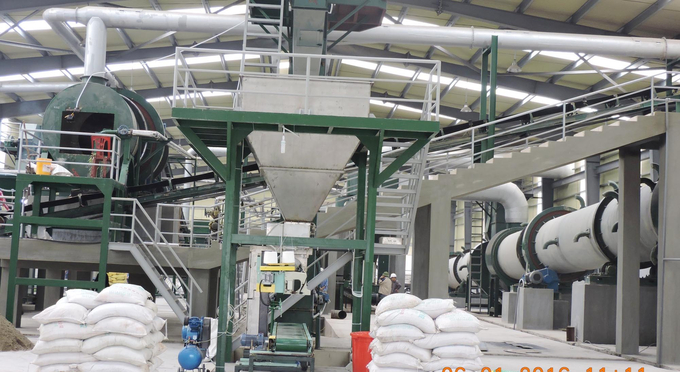 Nhiều nhà máy phân bón hiện đại của Tổng Công ty Sông Gianh đã đa dạng hóa sản phẩm chất lượng cao. Ảnh: A.T.