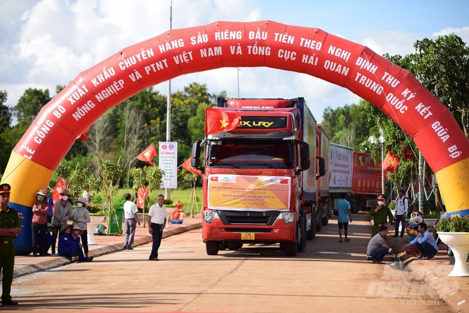 In September 2022, Vietnam exported the first official batch of durian to China.