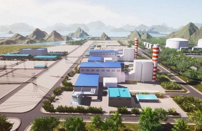 Phối cảnh dự án điện khí LNG Quảng Ninh.