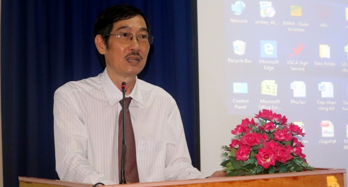 Ông Lê Bá Ninh, Phó Giám đốc Sở NN-PTNT Khánh Hòa, cho biết, nông, thủy sản với sản lượng trên địa bàn còn gặp khó khăn trong tiêu thụ khi vào thu hoạch chính vụ. Ảnh: KS.