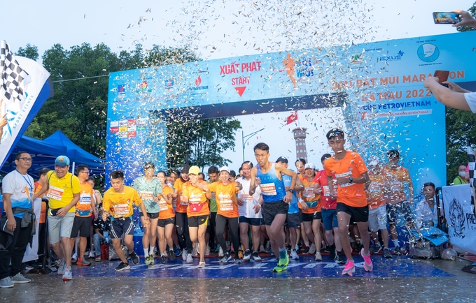Ngày 9/10, giải Ðất Mũi Marathon Cà Mau 2022 - Cúp Petrovietnam chính thức khởi tranh tại Cà Mau.