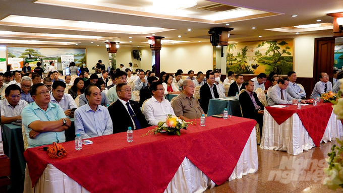 Overview of the Forum on promoting linkages in the value chain of agricultural products. Photo: Minh Sang.