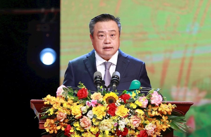 Chủ tịch UBND TP Hà Nội Trần Sỹ Thanh phát động phong trào thi đua 'Người tốt, việc tốt' năm 2023.