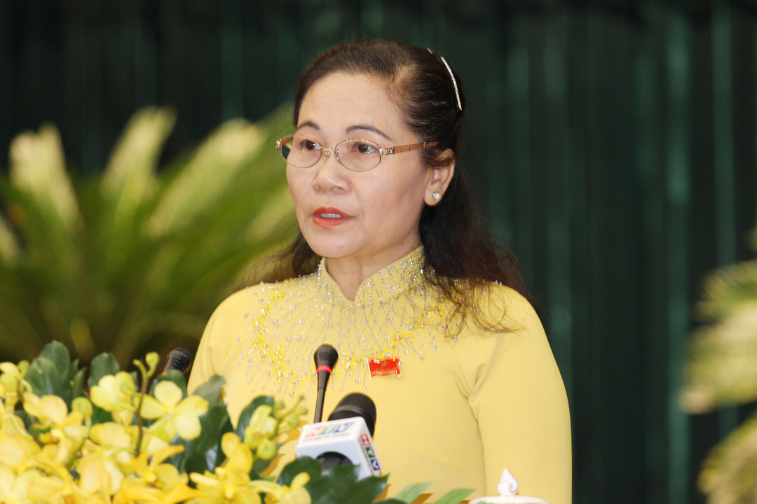 Chủ tịch HĐND TP.HCM Nguyễn Thị Lệ. Ảnh: T.N.