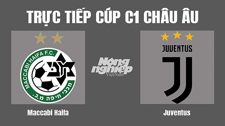 Trực tiếp bóng đá Cúp C1 Châu Âu giữa Maccabi Haifa vs Juventus hôm nay 11/10/2022