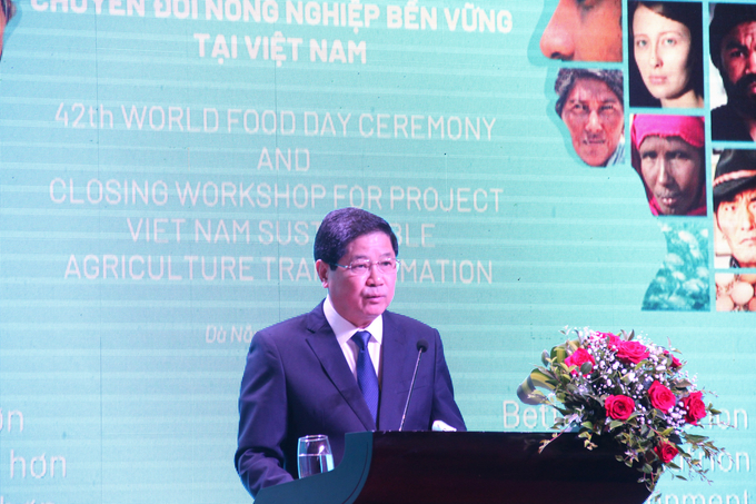 Thứ trưởng Lê Quốc Doanh cho biết, Việt Nam đặt mục tiêu trở trở thành quốc gia sản xuất và cung cấp thực phẩm mình bạch - trách nhiệm - bền vững. Ảnh: L.K.