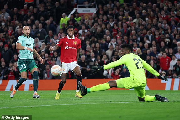 Marcus Rashford là người có nhiều cơ hội ghi bàn trong trận Man United vs Omonia Nicosia. Ảnh: Dailymail.