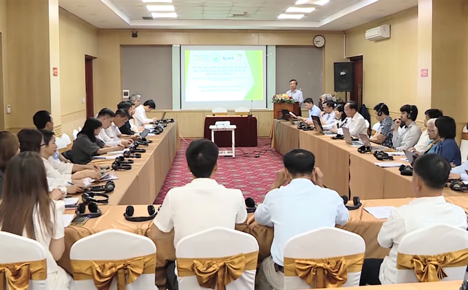 Hội thảo 'Báo cáo kết quả nghiên cứu và đánh giá chính sách về thương mại điện tử đối với các sản phẩm trái cây ở Việt Nam'.