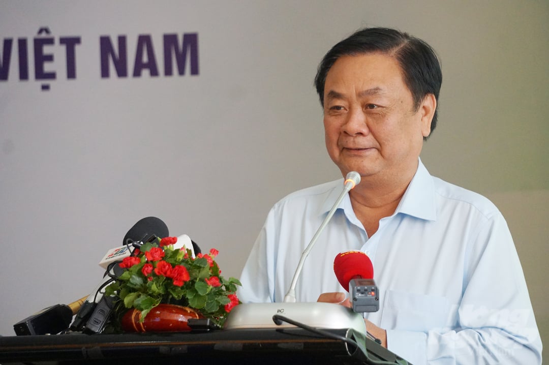 Bộ Trưởng Bộ NN-PTNT Lê Minh Hoan. Ảnh: Nguyễn Thủy.
