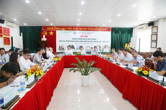 Toàn cảnh Hội thảo truyền thông bảo vệ môi trường lĩnh vực ngành nghề nông thôn tỉnh Bà Rịa – Vũng Tàu năm 2022.