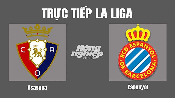 Trực tiếp bóng đá La Liga 2022/23 giữa Osasuna vs Espanyol hôm nay 21/10/2022