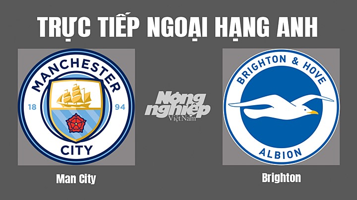 Trực tiếp bóng đá Ngoại hạng Anh giữa Man City vs Brighton hôm nay 22/10/2022