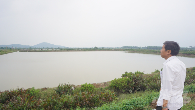 Khu vực nuôi trồng thủy sản tại xã Xuân Lộc. Ảnh: Quốc Toản. 