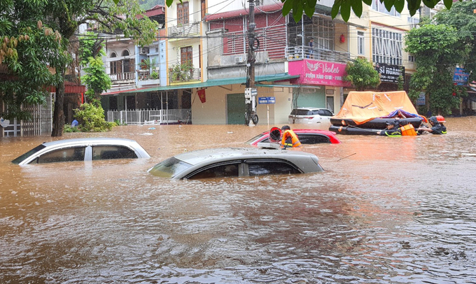 Ngập lụt tại tại TP. Hà Giang