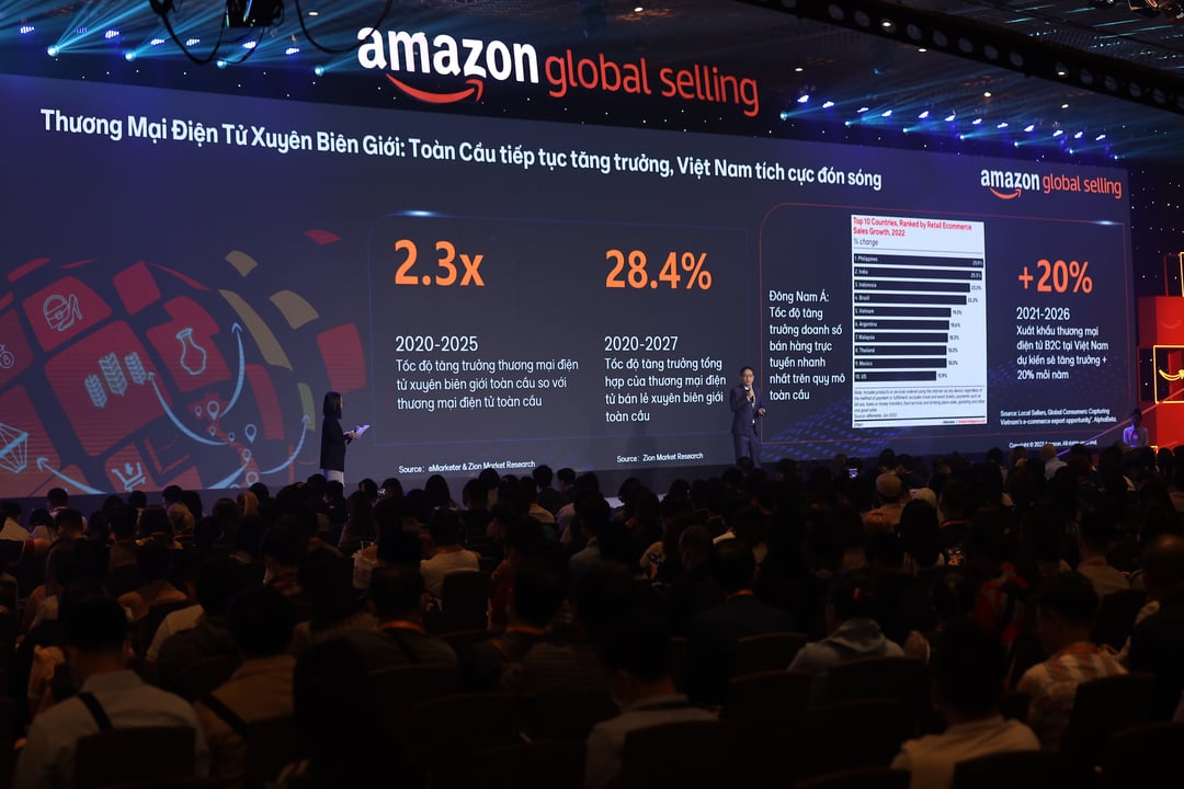 Amazon Head of Global Selling Vietnam Gijae Seong at Amazon Week 2022.
