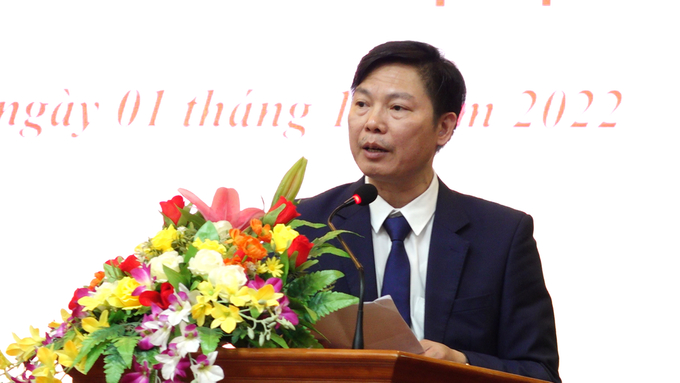 GS.TS, Nhà giáo Ưu tú Phạm Văn Điển cho biết sẽ đẩy mạnh việc chuyển đổi công tác nghiên cứu, đào tạo theo tư duy hàng hoá và kinh tế thị trường. Ảnh: Quang Linh.