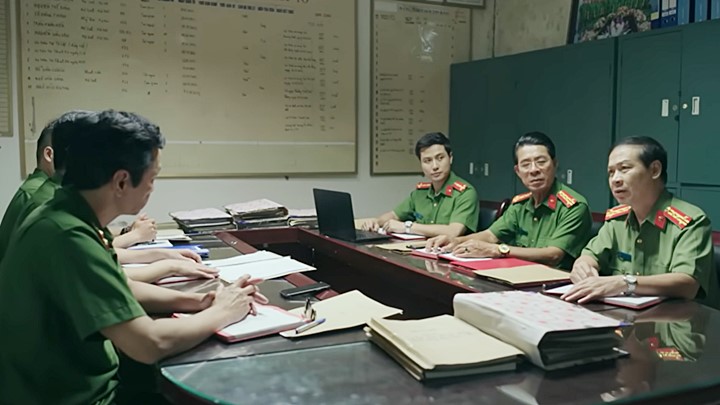 Đấu trí tập cuối: Đại tá Giang khẳng định ông Phát ở trong nhóm lợi ích. Ảnh chụp màn hình