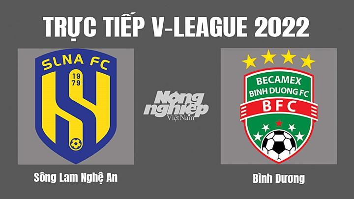 Trực tiếp bóng đá V-League (VĐQG Việt Nam) 2022 giữa SLNA vs Bình Dương hôm nay 3/11/2022