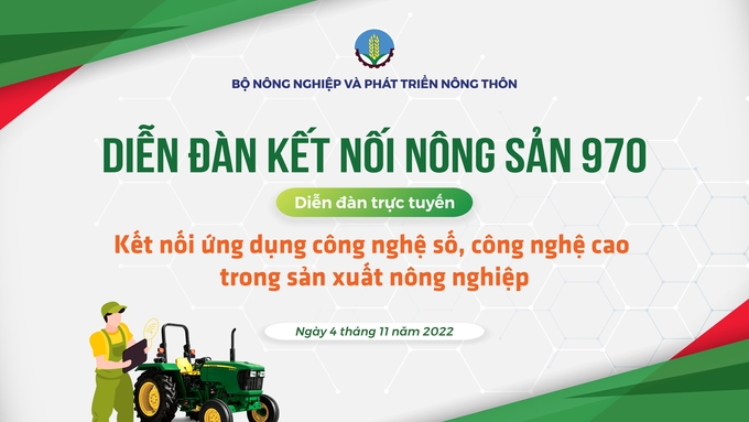 Diễn đàn 970 với chủ đề kết nối ứng dụng công nghệ số, công nghệ cao trong sản xuất nông nghiệp. 