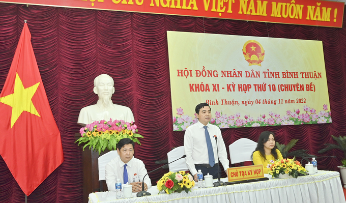 HĐND tỉnh Bình Thuận đã miễn nhiệm Chủ tịch UBND tỉnh Bình Thuận đối với ông Lê Tuấn Phong. Ảnh: KH.