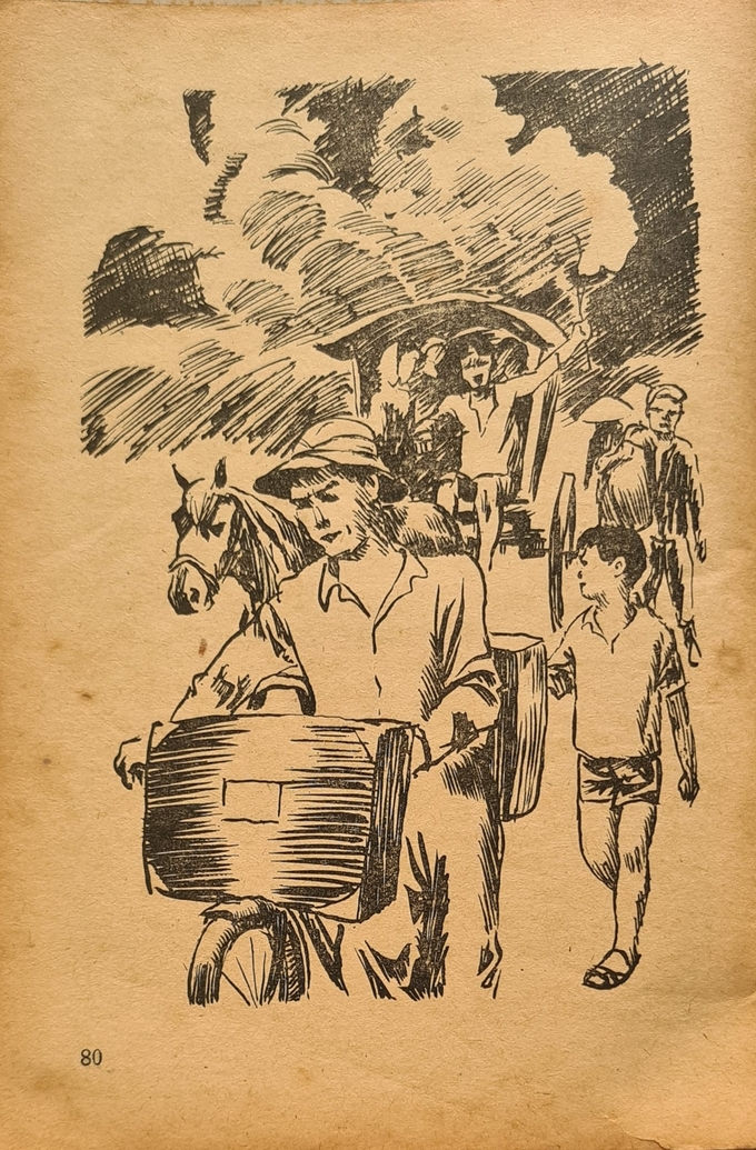 Minh họa trong bản in 'Đất rừng phương Nam' năm 1975.