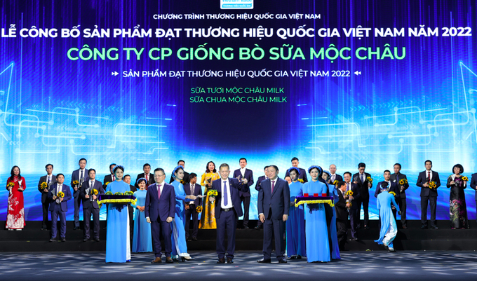 Mộc Châu Milk được vinh danh đạt Thương hiệu quốc gia năm 2022.