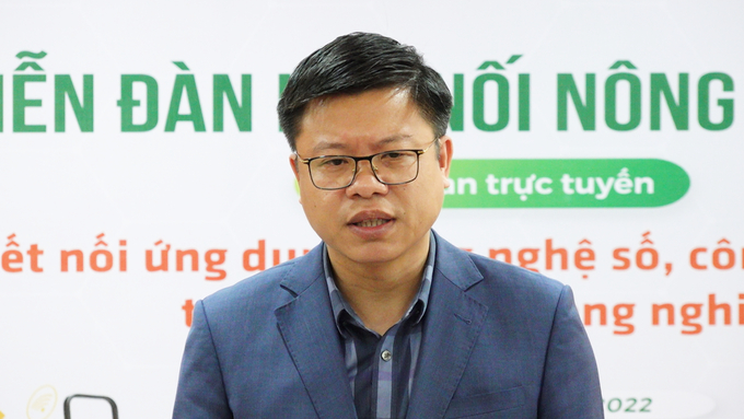 Ông Nguyễn Quốc Toản, Cục trưởng Cục Chế biến và Phát triển thị trường nông sản (Bộ NN-PTNT). Ảnh: Quang Linh. 