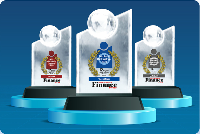 Năm nay, Tạp chí Global Banking & Finance Review vinh danh VietinBank ở nhiều hạng mục.