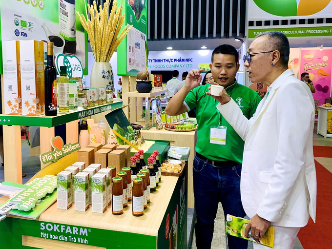 Sokfarm's exhibition booth at Vietnam Foodexpo 2022.