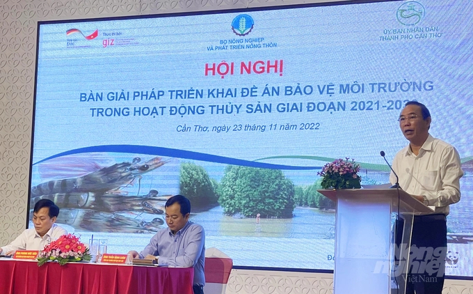 Deputy Minister Phung Duc Tien: Sustainable and responsible fisheries development is an inevitable trend of the integration process. Photo: Huu Duc.