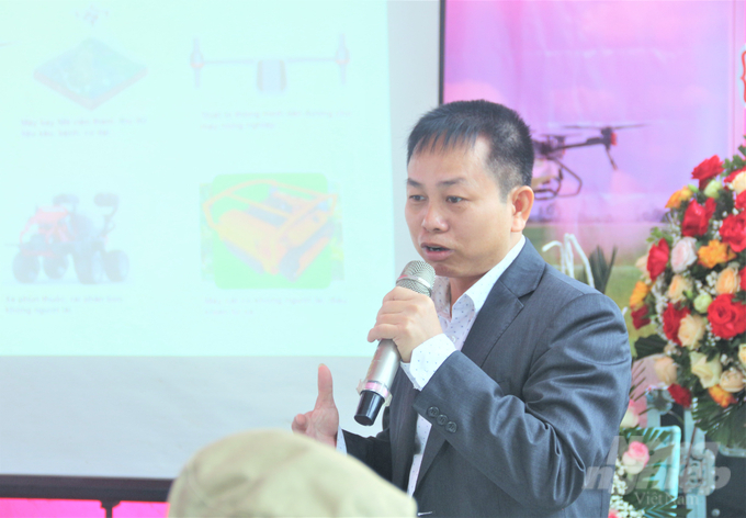 Ông Nguyễn Đức Trường, Tổng Giám đốc Công ty Cổ phần Đại Thành phát biểu tại chương trình. Ảnh: Phạm Hiếu.